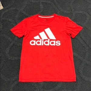 Red adidas tee